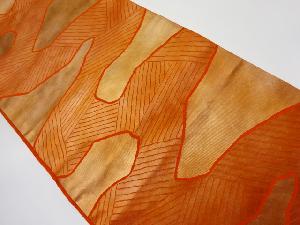 リサイクル　綾錦　変わり道長取り模様織出し袋帯